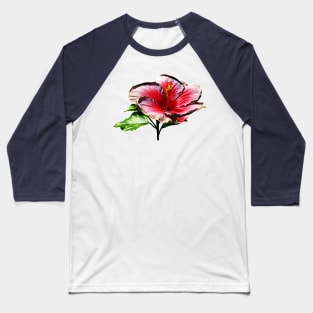 Hibiscus - Hibiscus Night Fire Baseball T-Shirt